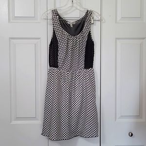 Speechless Black & White Hearts Design Dress,  size medium,
